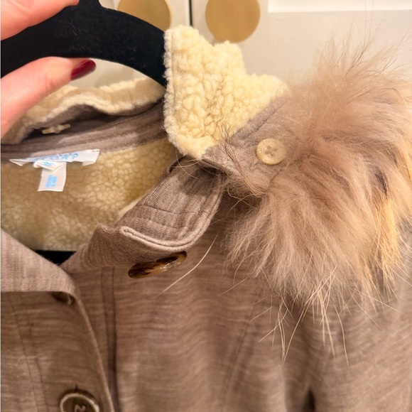 Escada Sport Tan Jacket with Cream Fur! Size 36 (small) - Picture 5 of 9